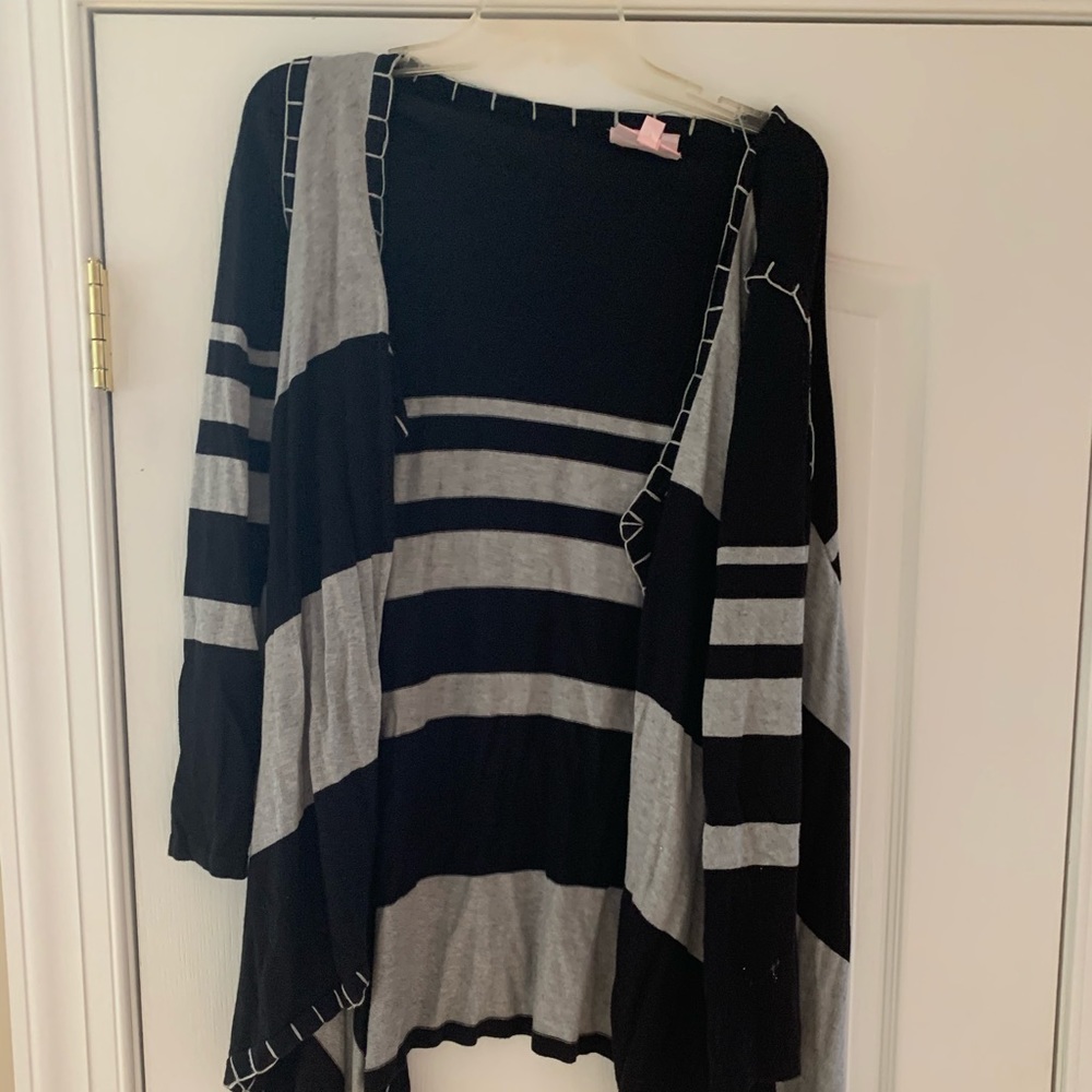 Black and gray Size M cardigan